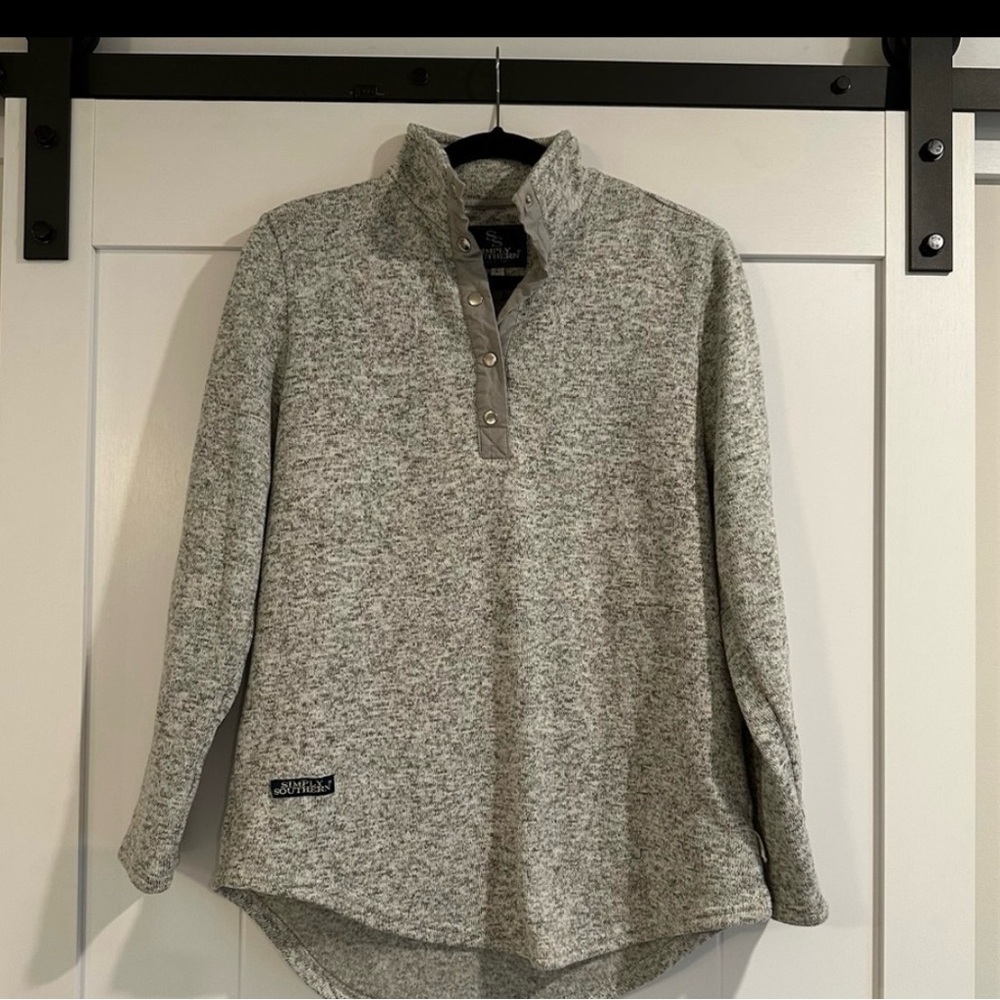 Simply Southern Heathered Gray Pullover